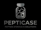 Logo of Pepticase on a dark background
